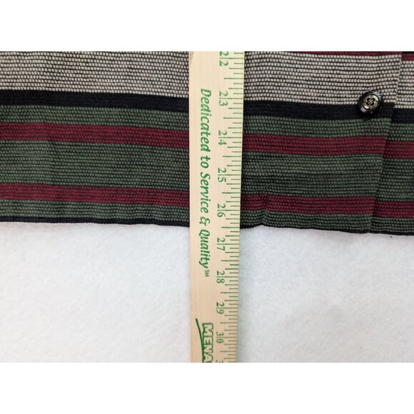 Alfred Dunner Women's Blazer Suit Jacket Size 16 Textured Red Green Stripe - Picture 9 of 12